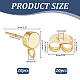 20Pcs Brass Stud Earring Findings(KK-AR0004-42)-2