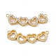 Brass Micro Pave Clear Cubic Zirconia Connector Charms(KK-E068-VC024)-1