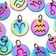 12Pcs 12 Style Rainbow Color Ion Plating(IP) 201 Stainless Steel Charms(STAS-YW0001-32)-2