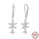 Rhodium Plated 925 Sterling Silver Earring Hooks(STER-D035-34P)-1