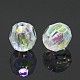Perles ab acryliques transparentes de couleur ab(X-TACR-PL642-8mm-22)-2