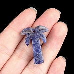Natural Sodalite Pendants, Coconut Tree, 28x18~22mm(PW-WG3631D-01)