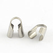 Stainless Steel Bead Tips, Stainless Steel Color, 11.5x6mm(STAS-R062-5mm)