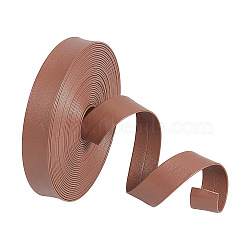 5M Flat PU Imitation Leather Cord, for Clothing Accessories, Saddle Brown, 14x1mm, about 5.47 Yards(5m)/pc(LC-WH0009-09B)