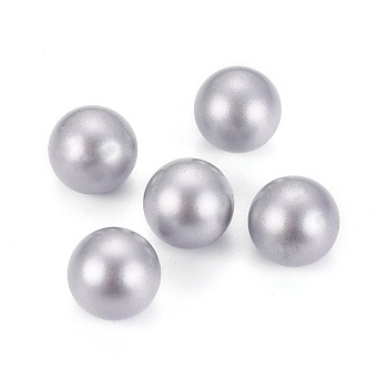 Brass Chime Ball Beads Fit Cage Pendants, No Hole, Gray, 16mm