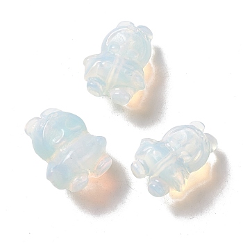 Opalite Beads, Rabbit, 19~19.5x14.5~16x11~12.5mm, Hole: 1mm