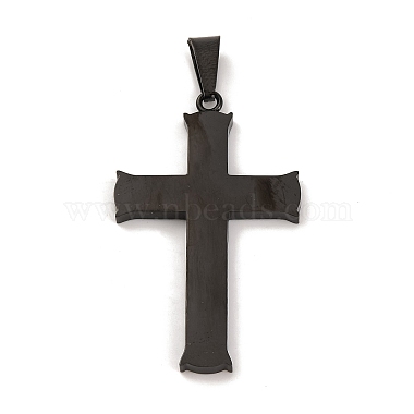 Black Cross 304 Stainless Steel Pendants