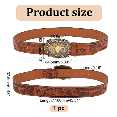 PU Leather Chain Belts(AJEW-WH0010-36)-2