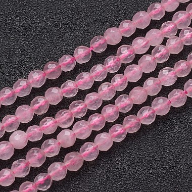 Natural Rose Quartz Beads Strands(G-G099-F4mm-15)-2