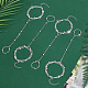 4Pcs Brass Satellite Chains Finger Ring Bracelets(BJEW-HY0001-05S)-4