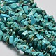 Chips Synthetic Turquoise Beads Strands(X-G-N0134-08A)-1