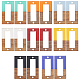 Olycraft 16Pcs 8 Colors Resin & Walnut Wood Links/Connectors(RESI-OC0001-07)-1