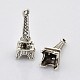 Antique ton argent de style tibétain pendentifs breloque de la tour eiffel pour la fabrication de bracelets(X-EA9450Y-NF)-1