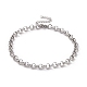 Non-Tarnish 304 Stainless Steel Rolo Chain Bracelet for Men Women(BJEW-E031-06P-01)-1