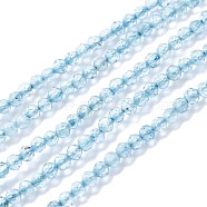 Natural Topaz Crystal Beads Strands, Faceted, Round, 2mm, Hole: 0.3mm, about 230pcs/strand, 15.35 inch(39cm)(G-H266-07A)