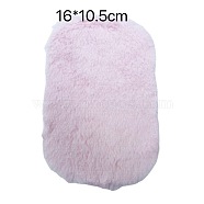 Fluffy Miniature Carpets, for Dollhouse Bedroom Decoration, Oval Pattern, 160x105mm(MIMO-PW0001-005A-02)