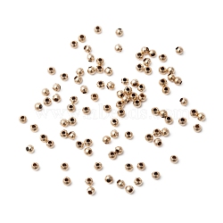 Yellow Gold Filled Beads, 1/20 14K Gold Filled, Cadmium Free & Nickel Free & Lead Free, Round, 2mm, Hole: 0.5mm(KK-G156-2mm-1)