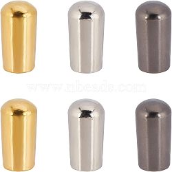 6Pcs 6 Colors Brass LP Guitar 3 Way Toggle Switch Tip Pickup Switch Knob, Mixed Color, 14x8mm, Hole: 3.5~4mm, 1pc/color(FIND-FH0002-77)