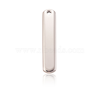 Stainless Steel Color Rectangle 304 Stainless Steel Pendants