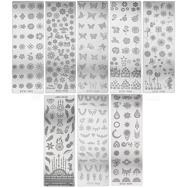Plaques d'estampage d'art d'ongle en acier inoxydable(MRMJ-X0029-11)-2