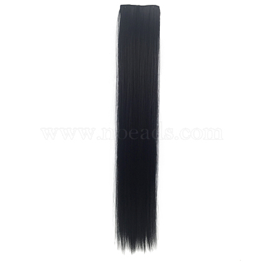 Ladies Long Straight Clip in Hair Extensions for Women Girlss(OHAR-E018-01A)-2