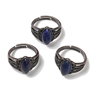 Horse Eye Lapis Lazuli Finger Rings