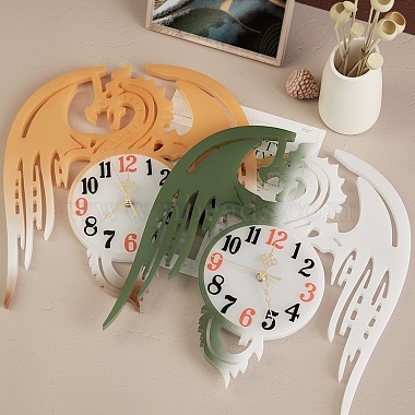 Moules en silicone pour horloge murale dragon volant(DIY-E072-02)-2