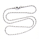 304 collar de cadena coreana de acero inoxidable(NJEW-S420-006C-P)-3