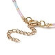 Natural Shell Star & Glass Seed Beaded Necklace & Stretch Bracelet(SJEW-JS01271)-7