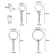 300Pcs 6 Style Keychain Clasps Set(IFIN-YW0001-22)-3