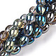 Transparent Electroplate Glass Beads Strands(GLAA-T029-14)-2
