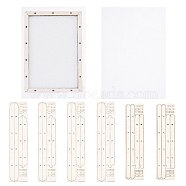 Basswood Assembled Paper Making Frame, with Gauze, Rectangle, PapayaWhip, 300x200mm(DIY-WH0016-17)