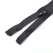 Garment Accessories, Nylon Zipper, Zip-fastener Components, Black, 620x31x2.5mm(FIND-WH0043-08A)