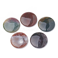 Natural Indian Agate Pendants, Flat Round, 41x7.5~8mm, Hole: 1.5mm(G-S330-29A)