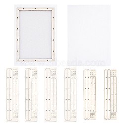 Basswood Assembled Paper Making Frame, with Gauze, Rectangle, PapayaWhip, 300x200mm(DIY-WH0016-17)