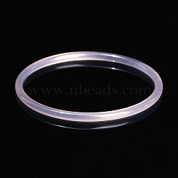 Dyed Natural Grey Agate Simple Plain Bangle for Women, Inner Diameter: 2-1/8~2-1/4 inch(5.4~5.6cm)(FIND-PW0021-09A-03)