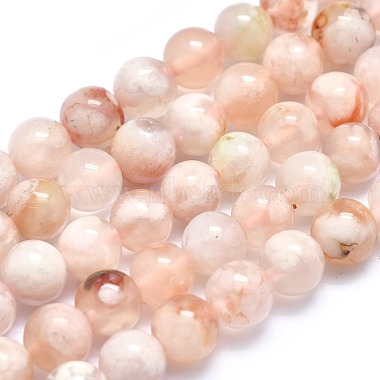6mm Round Natural Agate Beads
