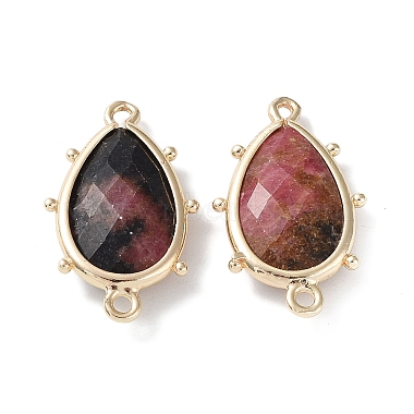 Natural Rhodonite Connector Charms(G-G012-05G-12)-2