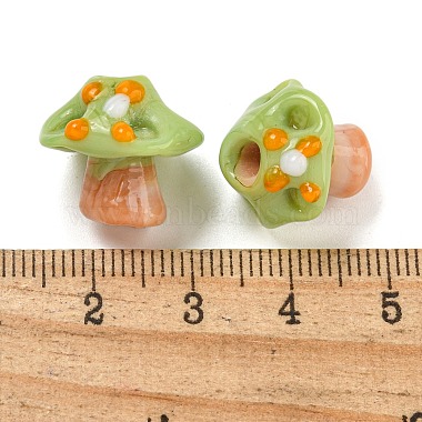 Handmade Bumpy Lampwork Beads(LAMP-S067-01E)-2