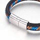 Braided Leather Cord Bracelets(BJEW-F349-02P-04)-3