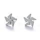 Unisex 304 Stainless Steel Stud Earrings(EJEW-E254-03P)-1