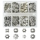 8 スタイルのチベットスタイルの合金ビーズ キャップ(TIBE-FS0001-07)-1