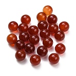 Natural Carnelian Sphere Beads, No Hole/Undrilled, Smooth Round, 8~9mm(G-H359-02G-8mm)