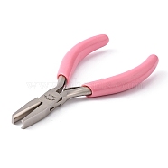 BENECREAT Ferro-nickel Flat Nose Pliers, Pink, 12.7x8.7x0.95cm(TOOL-BC0001-16)