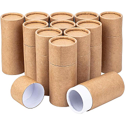 Kraft Paper Packaging Boxes, For Pen Container and Tea Caddy, Tube, BurlyWood, 11.5cm, Capacity: 50ml(CBOX-BC0001-26C-A)