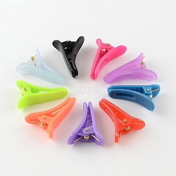 Plastic Alligator Hair Clip Findings, Mixed Color, 29x8mm(PHAR-R173-M)