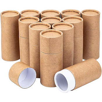 Kraft Paper Packaging Boxes, For Pen Container and Tea Caddy, Tube, BurlyWood, 11.5cm, Capacity: 50ml