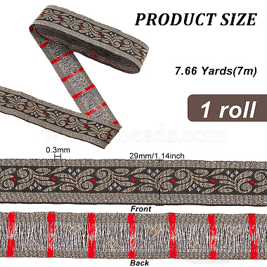 Ethnic Style Embroidery Polyester Ribbons(OCOR-WH0067-74B)-2