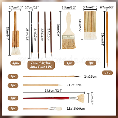 Pinceau à émailler en céramique Elite(TOOL-PH0001-76)-2