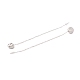 Crystal Rhinestone Half Round Dangle Stud Earrings(EJEW-A067-15P)-3